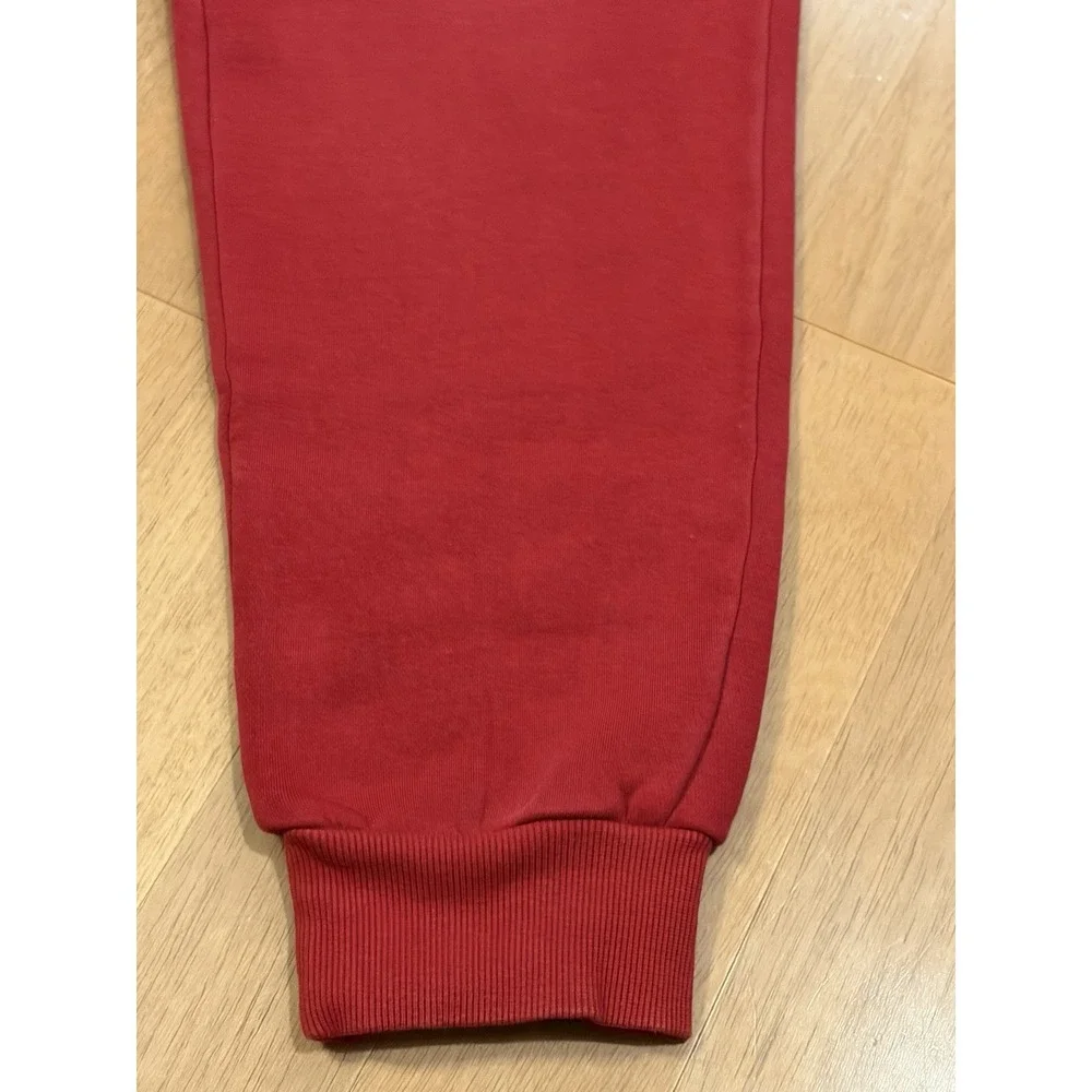 True Religion Joggers Sweatpant Buddha Logo Horseshoe Pocket Medium Red Spellout